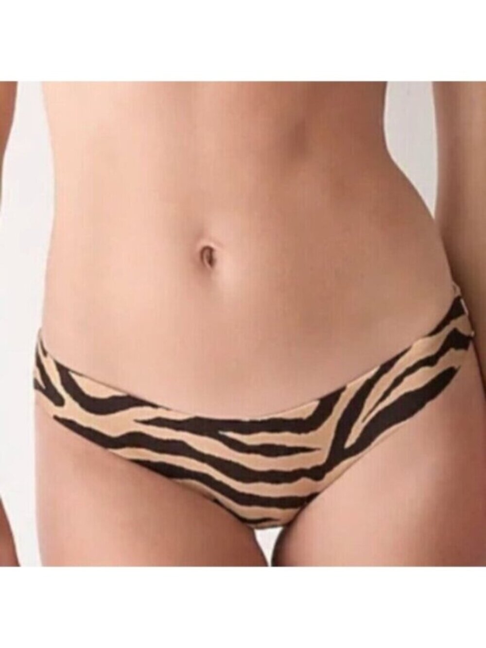 NWT J.Crew Women's Brown Curved-Waist Cheeky Bikini Bottom Size 3X